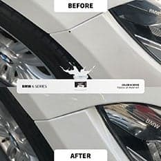 Reparación de retoque antes y después 12