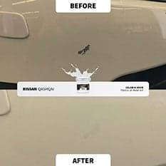 Reparación de retoque antes y después 15