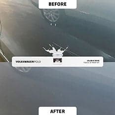 Reparación de retoque antes y después 18